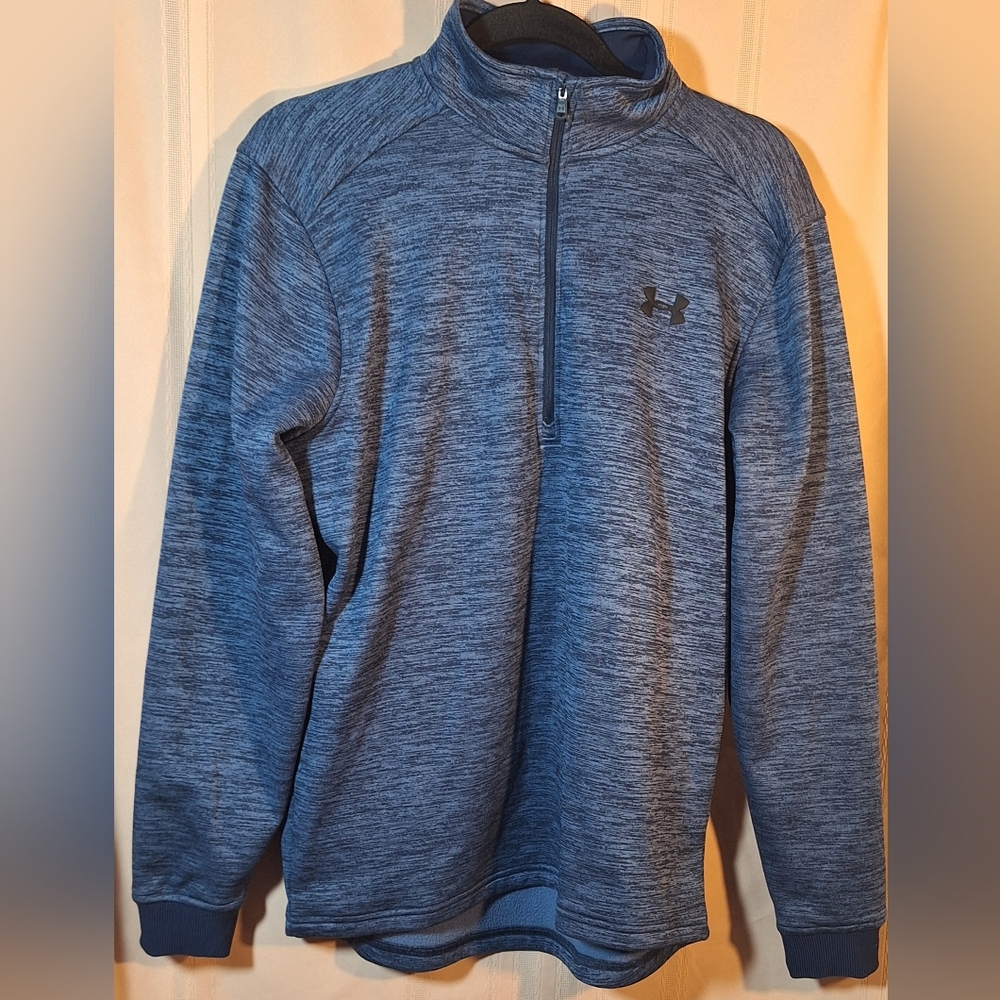 UNDER ARMOUR Heathered Blue Pullover